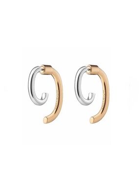 Luna Mini Earrings Two Tone Front Back Convertible Demarson STYLE AP30